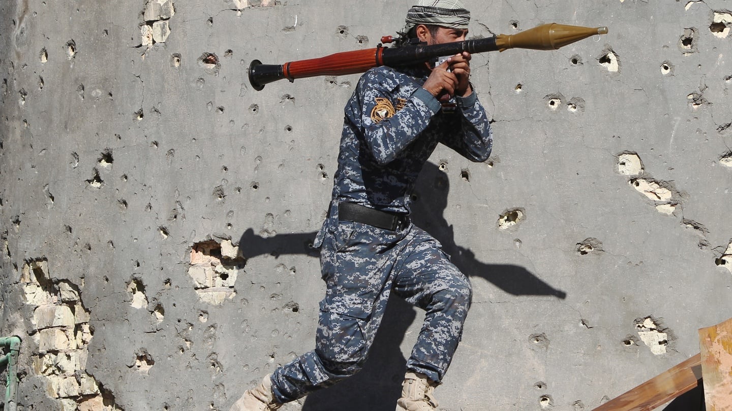 An Iraqi soldier on an anti-Islamic State operation. Photograph: AFP