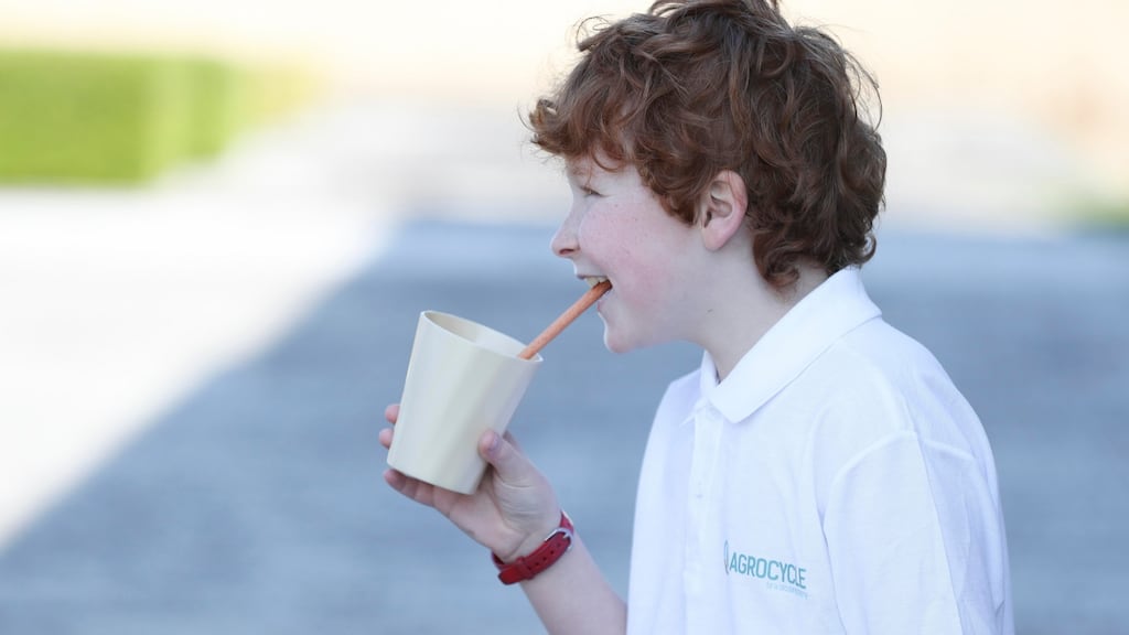 Agrocycle has invented a range of innovative products made from food waste to help reduce single-use plastic. Photograph: Conor McCabe Photography