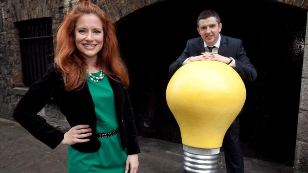 Dell’s Ingrid Vanderveldt, with Sean O’Connor, StatSport, one of the founding members of Dell Founders Club. Photograph: Shane O’Neill/Fennells