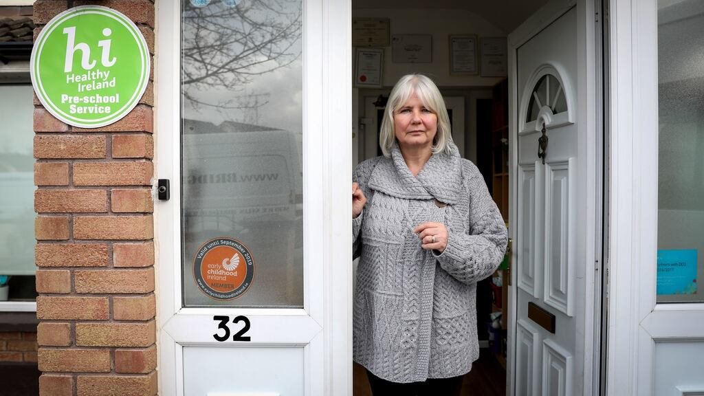 Joan O’Sullivan, a crèche owner in Swords, Co Dublin, is among those who have had to shut their business following the closure of all schools and childcare facilities. Photograph: Crispin Rodwell/The Irish Times