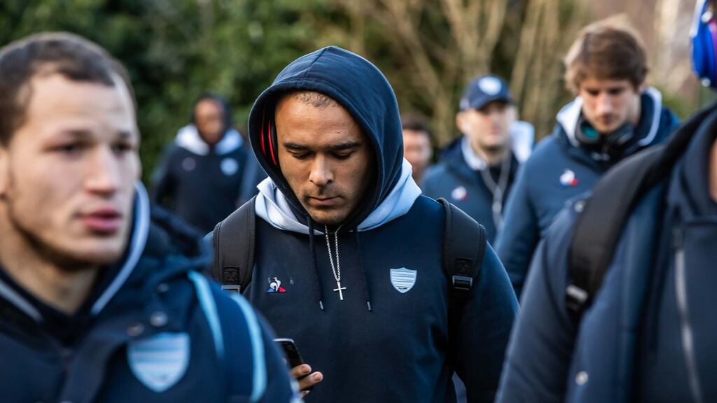 Racing’s Simon Zebo arrives at Ravenhill for the Heineken Champions Cup clash with Ulster. Photo: Morgan Treacy/Inpho