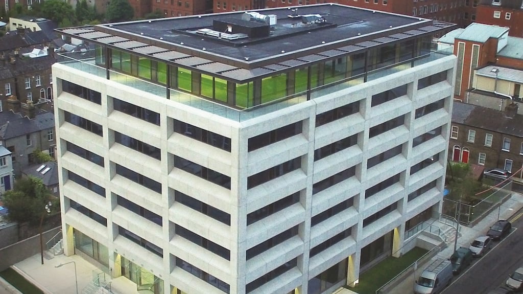 The One Building, Grand Canal Street: developer Chris Jones has added a penthouse floor to the Sam Stephenson-designed building