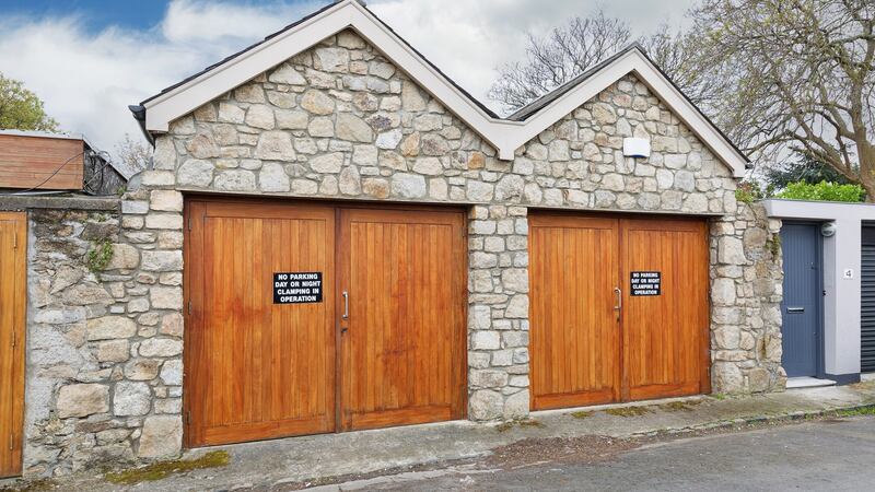 The two parking spaces at the rear are a definite plus on a road where parking is at a premium