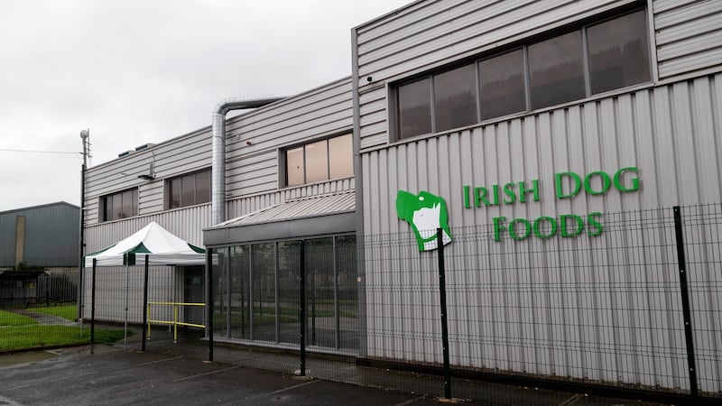 The Irish Dog Foods factory in Naas, Co Kildare which suffered a Covid-19 outbreak and had to shut down. Photograph: Collins