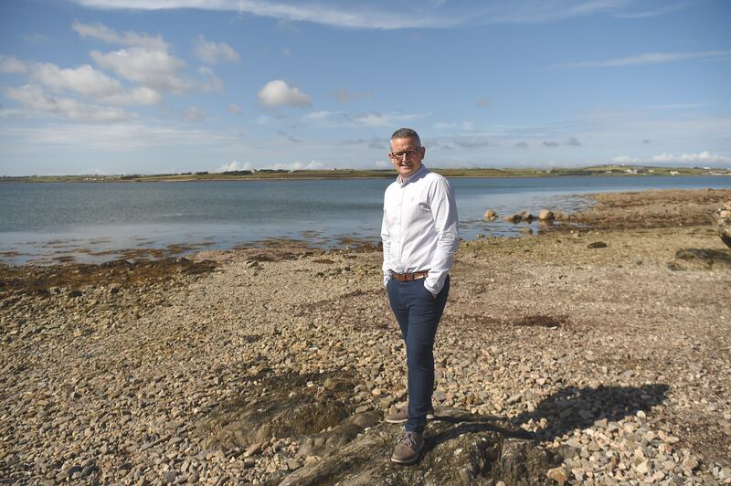 Brendan Lynch, a local as well as being Corrib Gas manager of contract and procurement, at the Tidal Pool in Belmullet. “The employees here are very excited and interested about the possibilities of extending the life of the Corrib facility," he says. Photograph: Conor McKeown