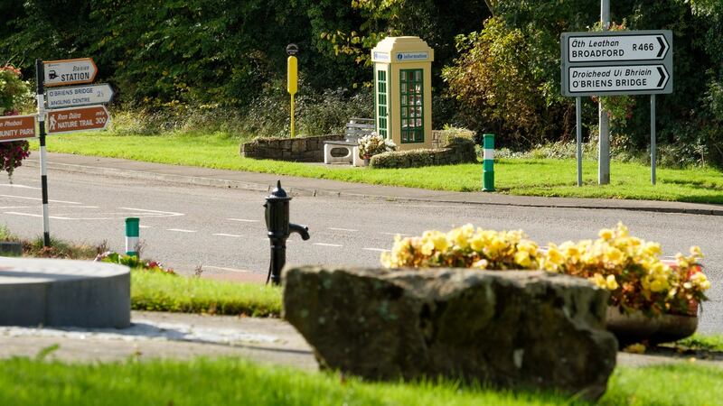 The old telephone box in Birdhill which now serves as  an information kiosk. Photograph: Don Moloney