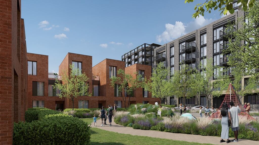 A computer-generated image of the proposed Player Wills development