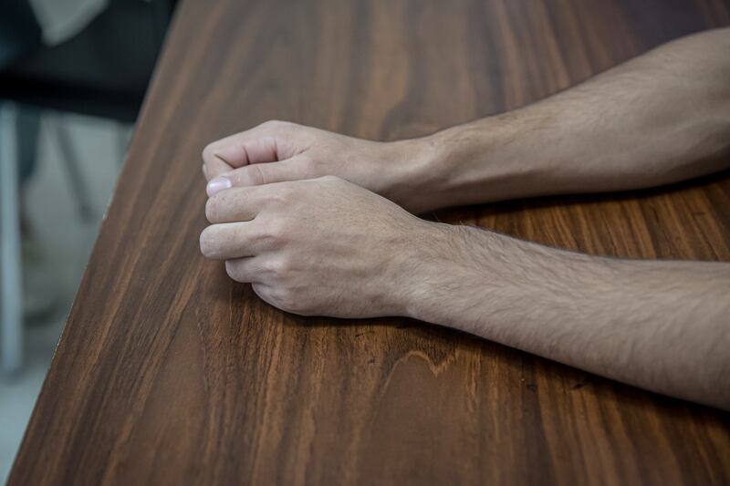 Mehdi said he was held in a cell with 10 other people, and the amount of food provided was enough for four. Photograph. Sally Hayden