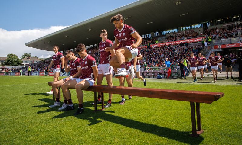 GAA Football All-Ireland Senior Championship Preliminary Quarter-Final, Pearse Stadium, Co. Galway 25/6/2023
Galway vs Mayo
Galway’s Seán Fitzgerald takes to the field
Mandatory Credit ©INPHO/James Crombie