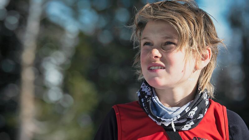 Freeskier Kai Jones (14): ‘I always say to myself, how far can I push it and not make my mom scared?’ Photograph: Nic Alegre/Teton Gravity Research