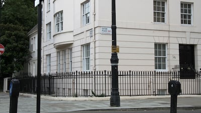 No 36 Eaton Place in Belgravia, central London.