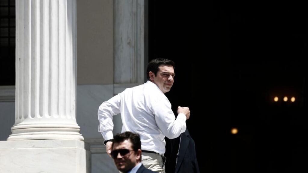 Greek Prime Minister Alexis Tsipras will address the Greek parliament on Friday on the latest developments in the bailout negotiations. Photograph: Kostas Tsironis/Bloomberg