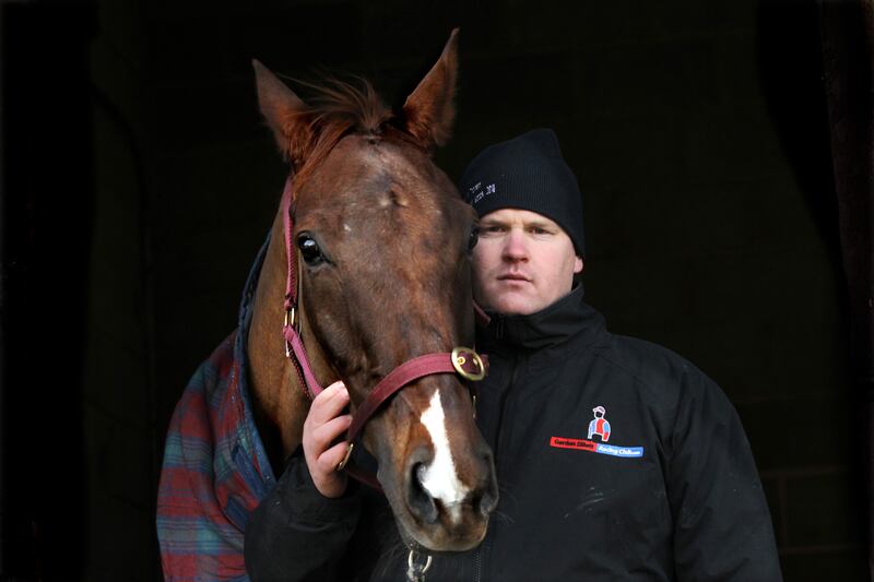 Gordon Elliott with his first Grade One winner, Jessie’s Dream, in 2010. Photograph: James Crombie/Inpho