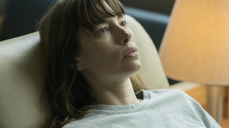 Jessica Biel as Cora Tannetti in The Sinner. Photograph:  Peter Kramer/USA Network
