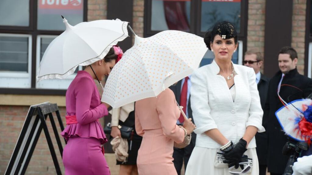 Alice Kelly, from Blackwater, Co Wexford at Punchestown races yesterday. Photograph: Cyril Byrne