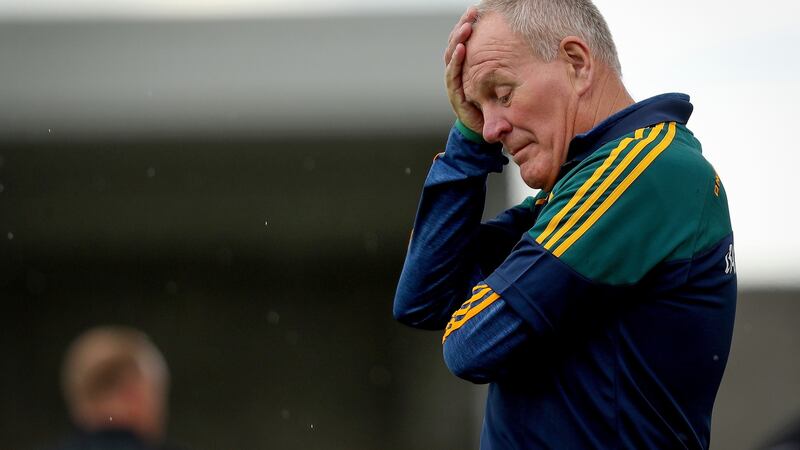 Offaly manager Joachim Kelly during his team’s McDonagh Cup clash with Kerry. Photograph: Oisin Keniry/Inpho