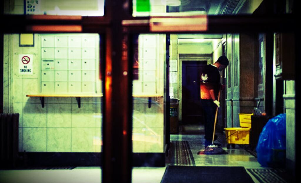 'I have the privilege of having three job titles, something not unfamiliar to many working in the hospitality industry: barman, waiter and night porter.' Photograph: Getty Images