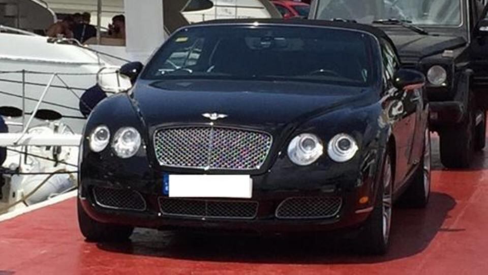 An image released by gardaí showing a Bentley seized during an operation in Spain as part of an investigation into the murder of Gary Hutch on the Costa del Sol last year.