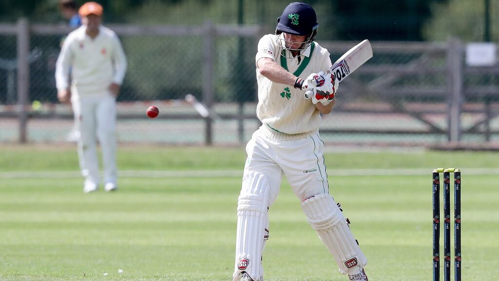 Ireland’s William Porterfield top-scored for Ireland with 108 from 140 balls. Photograph: Inpho