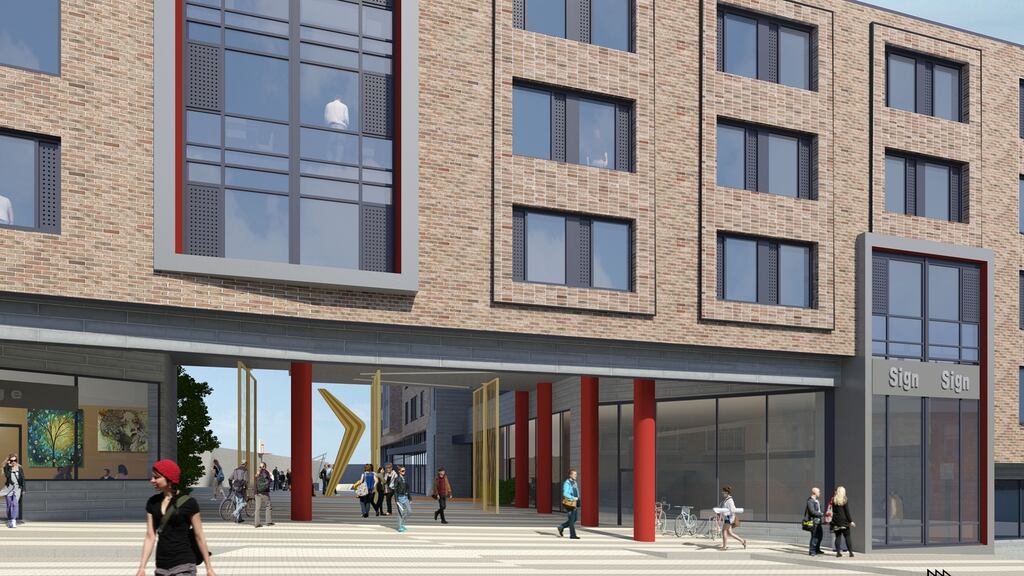 An artist’s impression of what the Brunswick Street student complex could look like