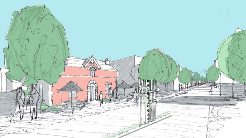 A revamped Railway St is designed to highlight Balbriggan as a visitor destination, opening up the train station.