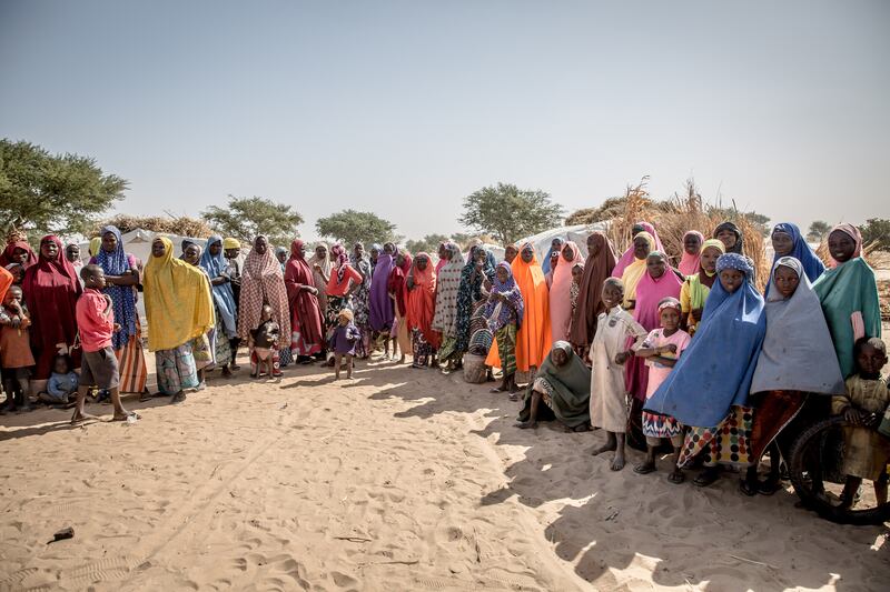 Nigerian refugees pictured at the Chadakori "village of opportunity" in southern Niger, which is home to about 8,000 people. Photograph: Sally Hayden