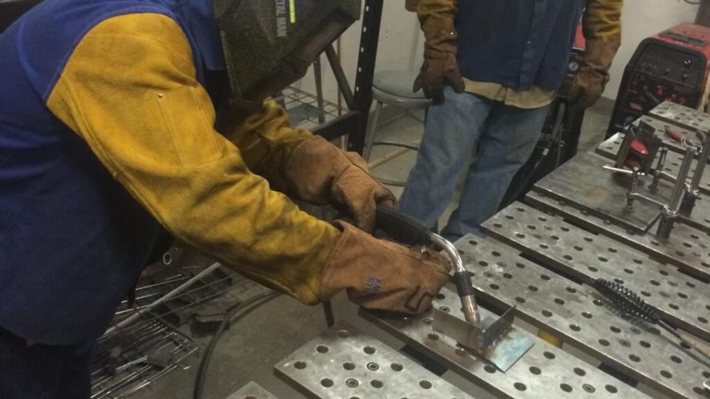 A different weld: TechShop offers classes in different disciplines, so novices can learn the skills needed to build a prototype and bring it to life