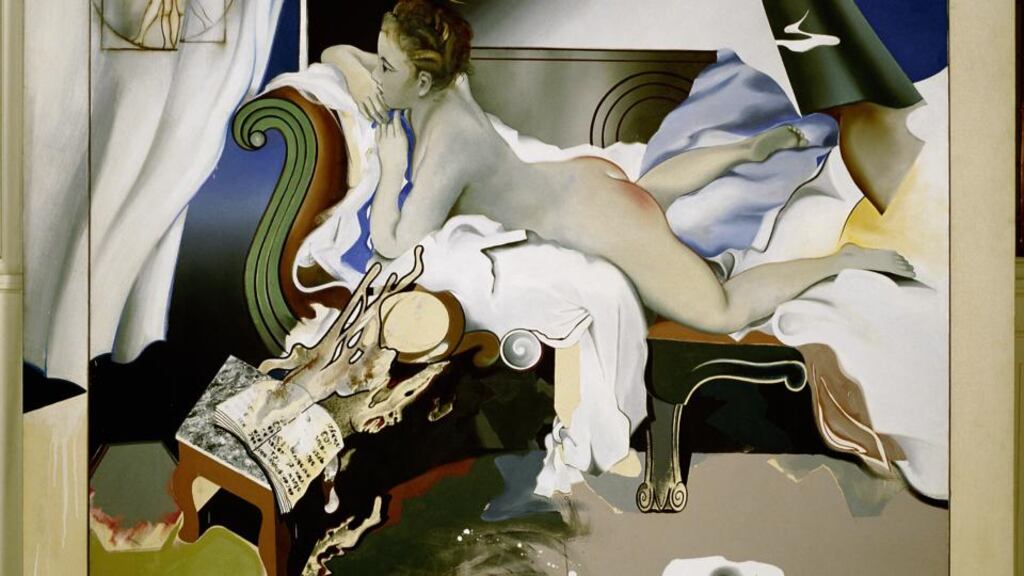 Madonna Irlanda by Michael Farrell, inspired by the famous painting of Marie-Louise O’Morphy by Boucher.