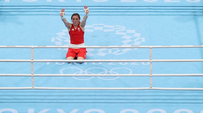 Kellie Harrington’s gold at the Tokyo Olympics was one of the defining moments of the year for Irish sport. Photograph: Julian Finney/Getty Images