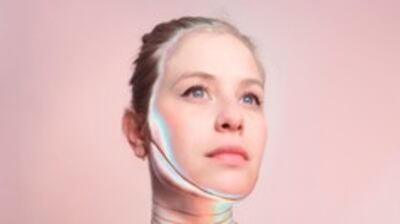 Musician Chagall performs with the aid of virtual reality. Photograph: Eduardo Fitch