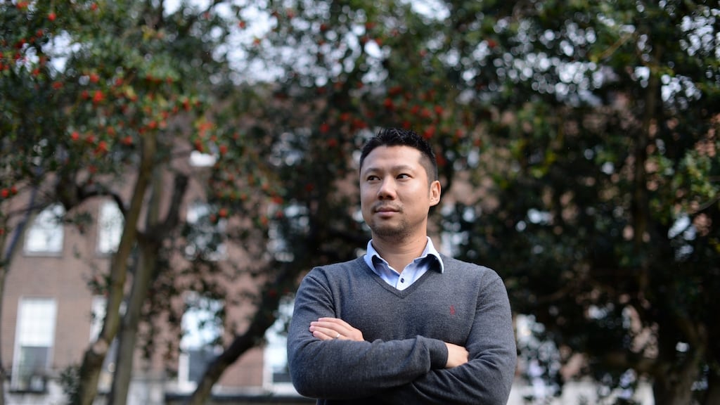 Jocelino Jorge from Australia/Macau pictured in Merrion Square, Dublin. Jorge is  head of fundraising and marketing at  the Irish Red Cross. Photograph: Dara Mac Dónaill