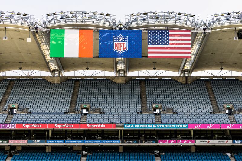 Croke Park in advance of the NFL game on Sunday. Photograph: Laszlo Geczo/INPHO