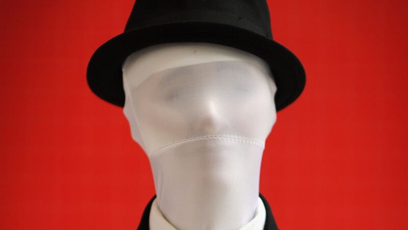 Yasmin Ouard poses as Slenderman ahead of the MCM London Comic Con Expo at ExCel in London in 2012. Photograph: Dan Kitwood/Getty Images