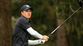 Jordan Spieth among the leaders at a soggy Pebble Beach