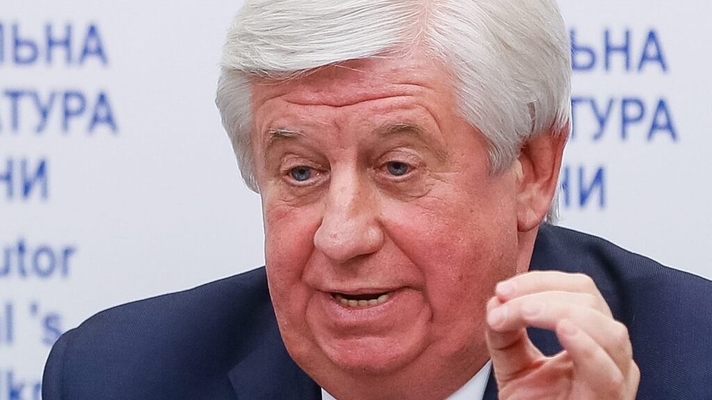 Viktor Shokin, who has been fired as prosecutor general of Ukraine after an overwhelming vote in parliament. He was accused of blocking major cases against allies and influential figures and stymying moves to root out graft. Photograph: Roman Pilipey/EPA