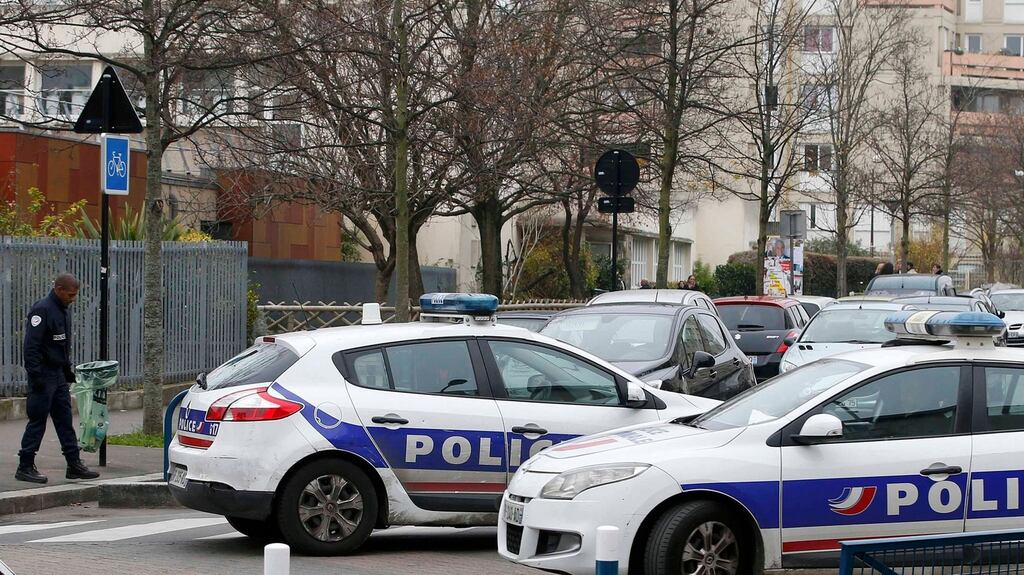 French police stand guard. File photograph: Charles Platiau/Reuters