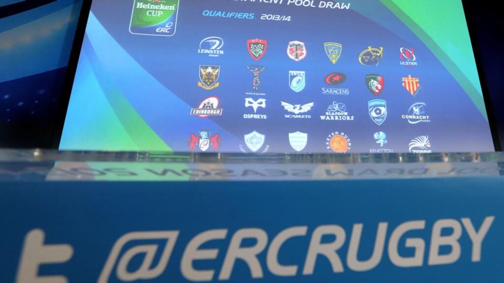 The Heineken Cup draw took place at the Aviva Stadium in Dublin. Photograph: James Crombie/Inpho