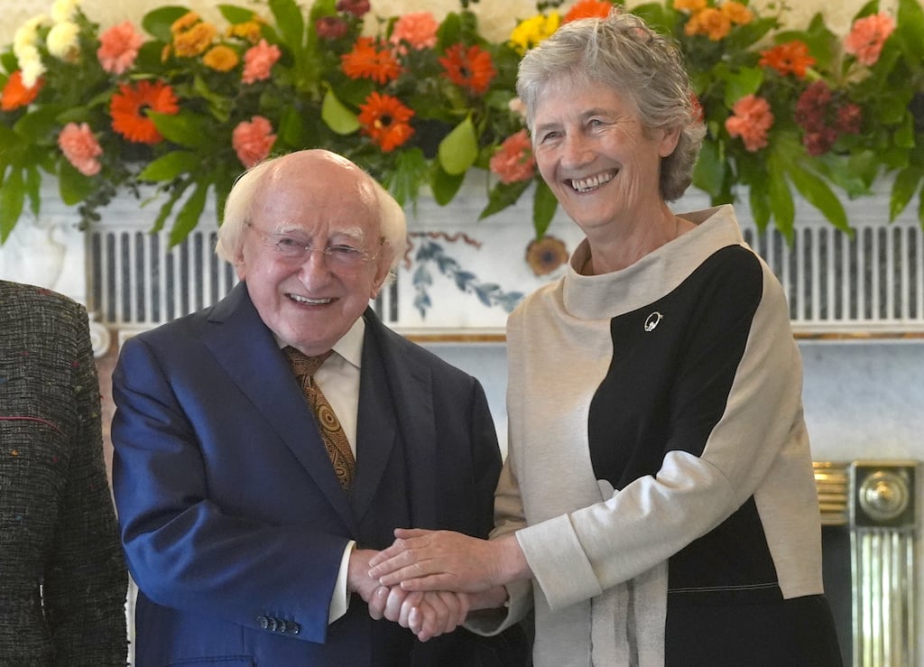 Catherine Connolly is Ireland's tenth president, succeeding Michael D Higgins. Photograph: Brian Lawless/PA Wire