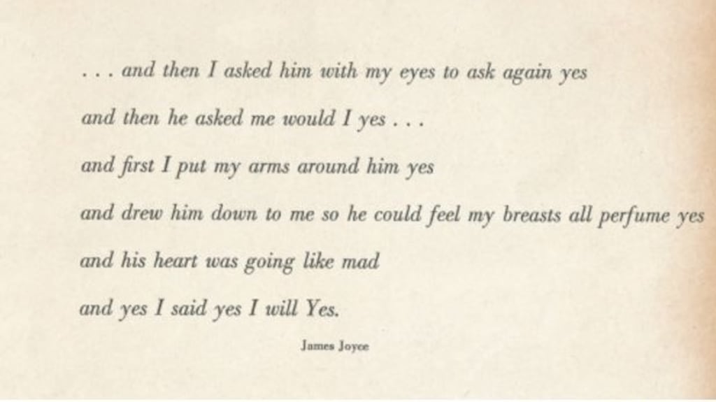 I thought of Molly and Leopold and the bulky machinery of tweeds and corsets, of petticoats and garters on a warm day in June. Where were they, I wondered, when she said ‘yes’?