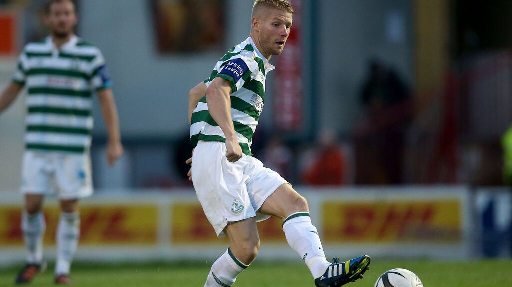 Richie Ryan in action for Shamrock Rovers in 2013. Photograph: Ryan Byrne/Inpho