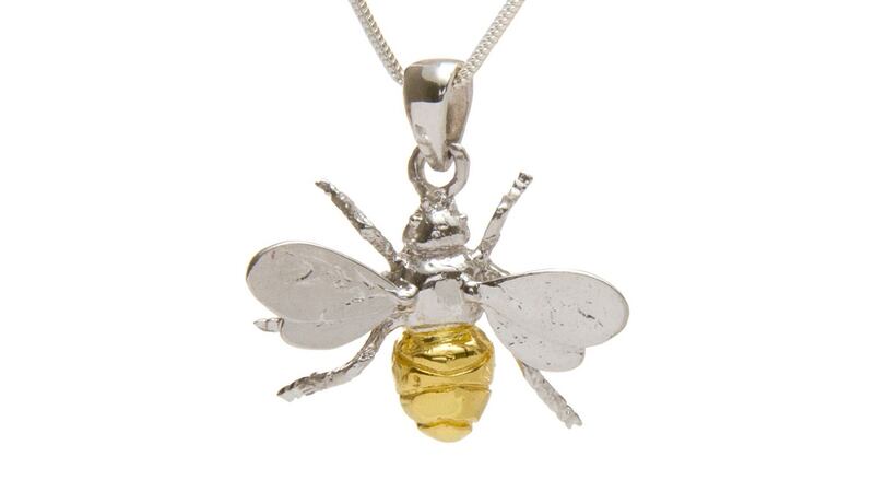 Bumble bee pendant by Gallardo & Blaine €60 from The Collective, 24 Drury Street, Dublin