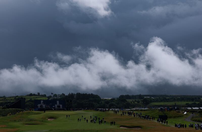 The first hole before the 153rd Open Championship at Royal Portrush Golf Club on Tuesday in Portrush, Northern Ireland. Photograph: Getty Images
