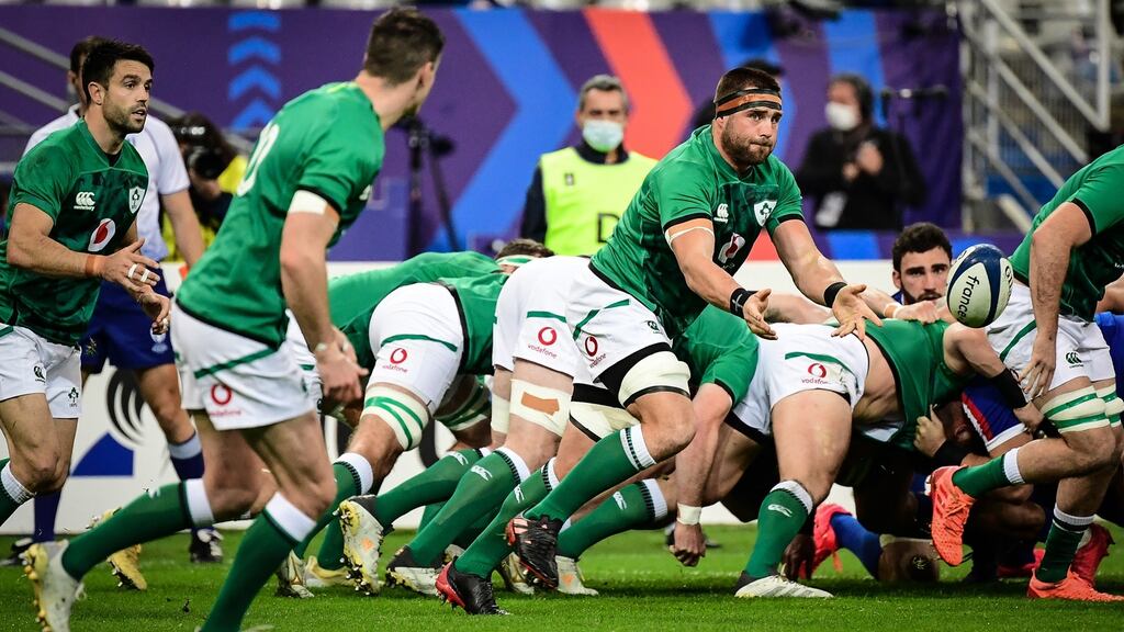 CJ Stander in action during Ireland’s Six Nations match against France at the Stade de France. Photograph: Dave Winter/Inpho