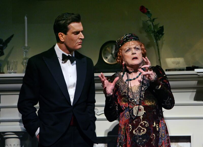 Angela Lansbury, as Madame Arkati, and Rupert Everett, as Charles Condimine, in a revival of Blithe Spirit at the Shubert Theatre in New York in 2009. Photograph: Sara Krulwich/The New York Times