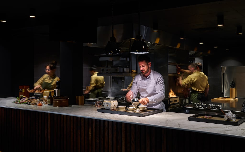 Michelin Guide: chef-patron Vincent Crepél in the kitchen at Terre restaurant, at Castlemartyr Resort. Photograph: Barry Murphy