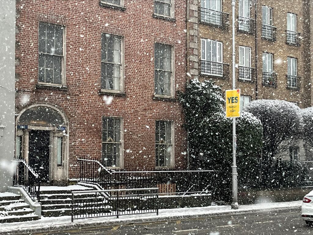 In search of better angles of No 15 Usher’s Island, I nearly toppled twice, emitting language more in keeping with the Nighttown episode of Ulysses than with The Dead. Photograph: Frank McNally
