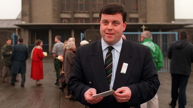 Brian Lenihan on his first campaign in 1996. Photograph: Jack McManus