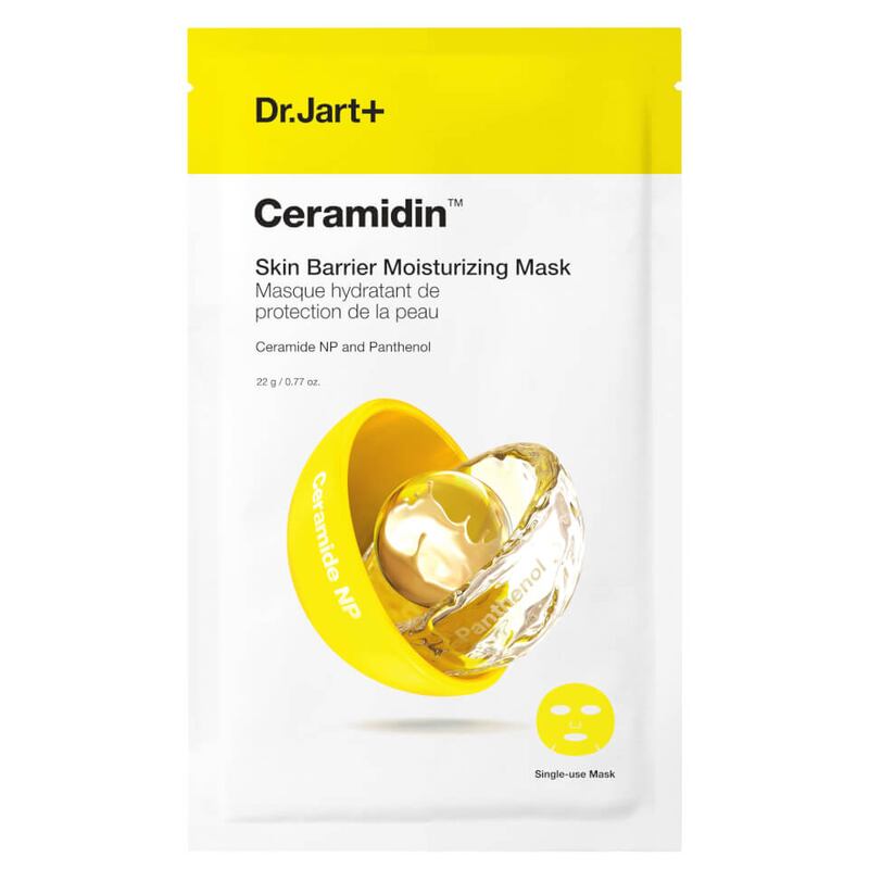 Dr Jart+ Ceramidin Moisturising Sheet Mask. €9 from Boots.