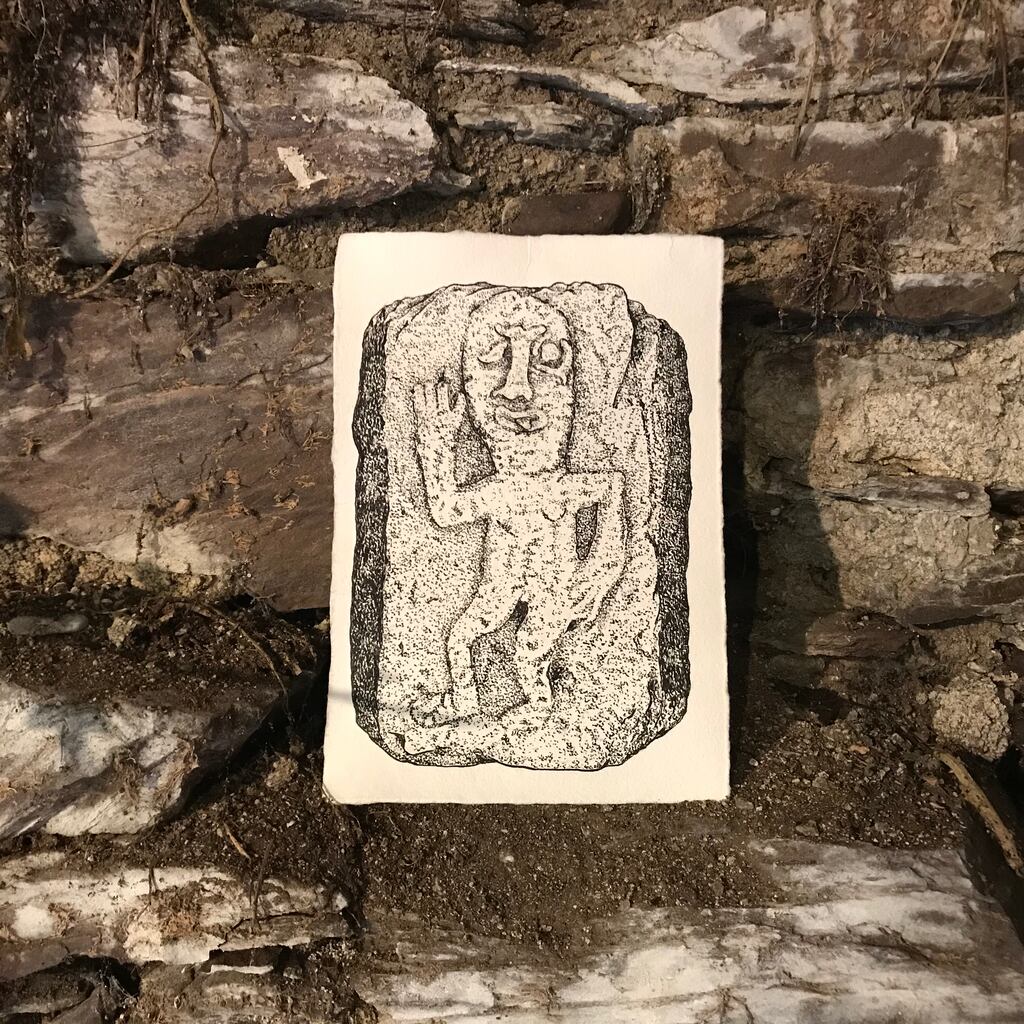 Stone artist: one of John Flynn's drawings