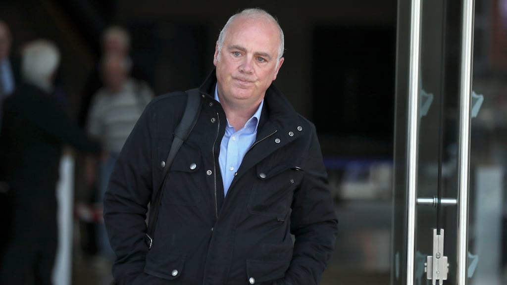 Former Anglo Irish Bank executive David Drumm outside Dublin’s Central Criminal Court in 2008. For the past two years Drumm worked on the prison campus farm and ‘posed no problems at all’. Photograph: Brian Lawless/ PA Wire